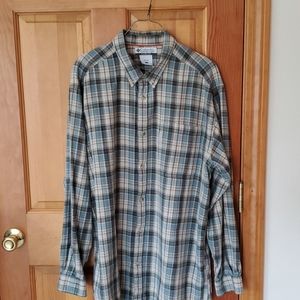Men's Columbia long sleeve flannel shirt